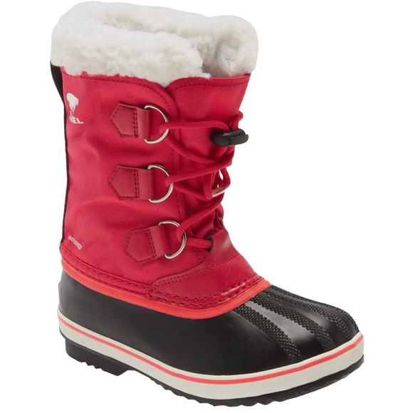 Sorel | Kids' Yoot Pac Waterproof Snow Boot in Bright Rose - Picture 13 of 16